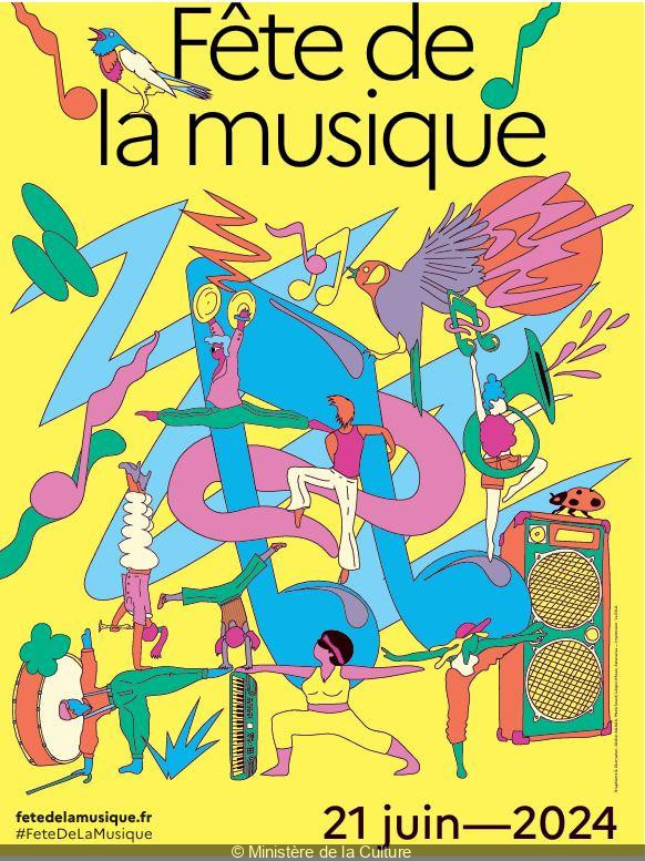 Affiche de la Fête de la Musique 2024